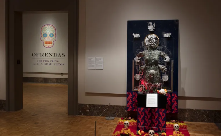 Ofrenda altars on display at the DIA in 2022