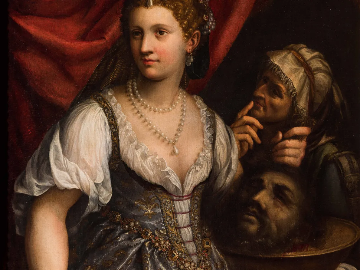 Fede Galizia (Italian, 1578–1640), "Judith with the Head of Holofernes," 1596, Oil on canvas. The John and Mable Ringling Museum of Art, Gift of Mr. and Mrs. Jacob Polak, 1969, SN684