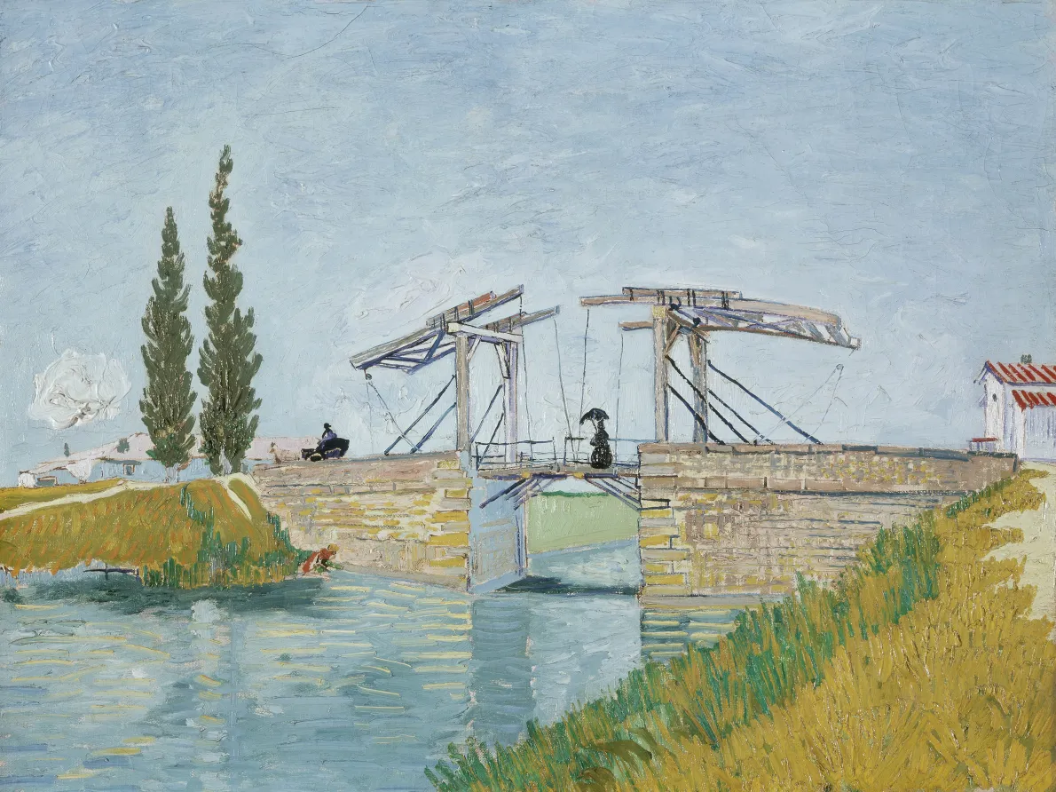 Vincent van Gogh (Dutch, 1853–1890). The Drawbridge, 1888. Oil on canvas; 19 1/2 x 25 3/8 in. (49.5 x64.5 cm). Wallraf-Richartz-Museum & Fondation Corboud, Cologne, WRM 1197.