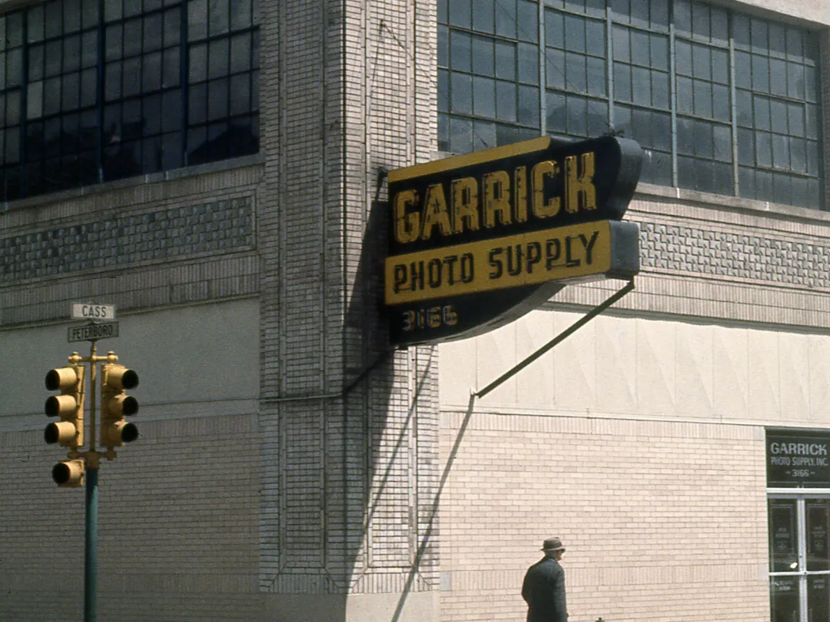Untitled (Garrick Photo Supply, Cass Avenue and Peterboro Street, Detroit)