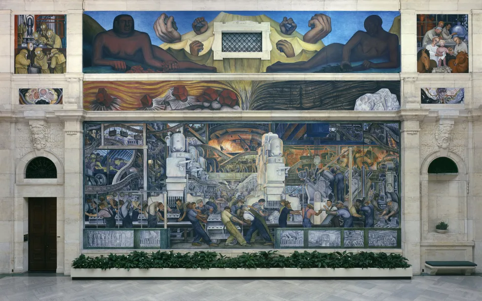 Detroit Industry. North Wall, Diego Rivera, 1932-1933, fresco.
