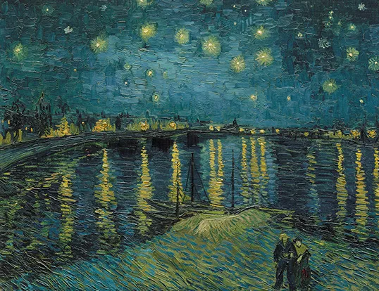 Starry Night, 1888, Vincent van Gogh, Musee d'Orsay, Paris.