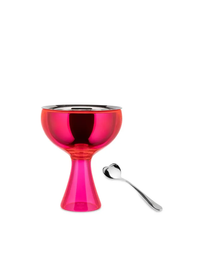 Alessi Big Love Ice Cream Bowl with Spoon  